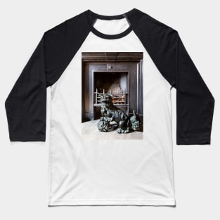 Astley Hall-Fire place Baseball T-Shirt